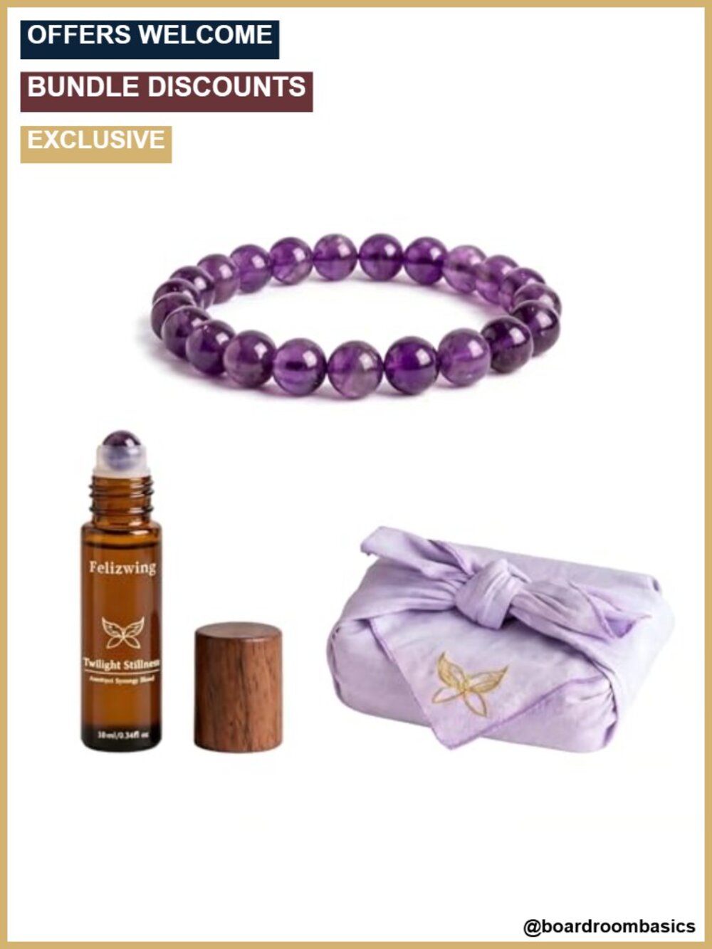 8mm Natural Uruguayan Amethyst Beaded Bracelet for Women Meditation Crystal